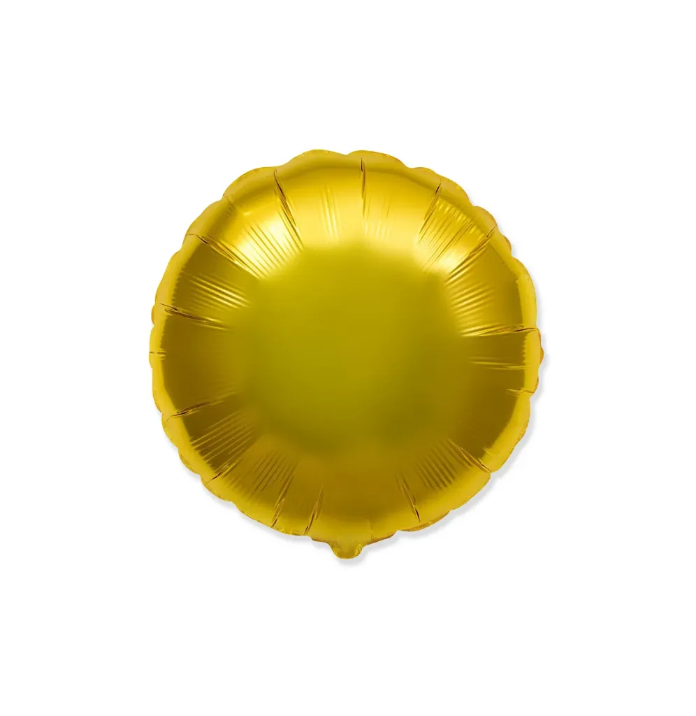 [402500O] Round Gold - 9 inch - Flex - 5 Pcs