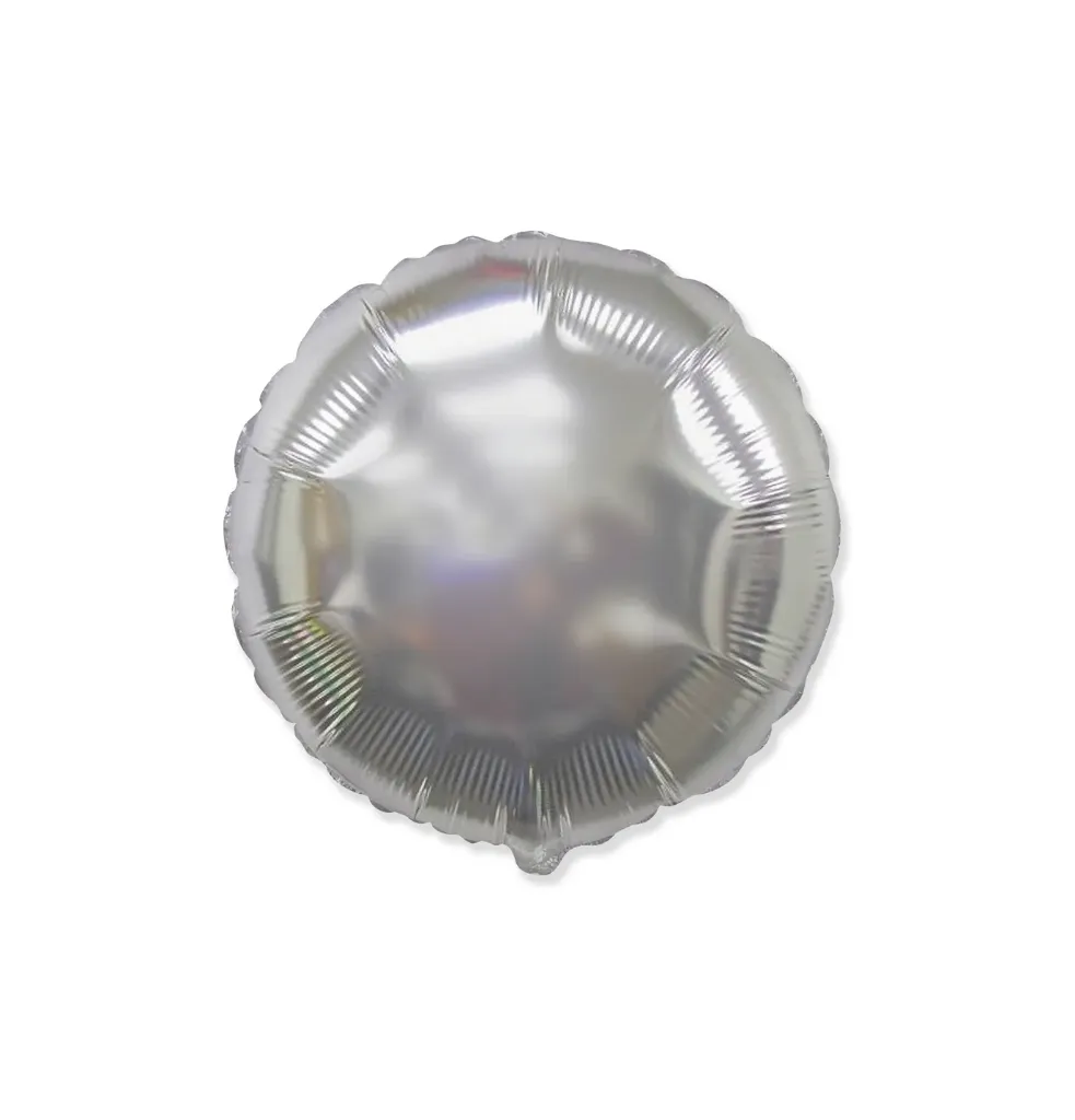 Round Silver - 9 inch - Flex - 5 Stuks