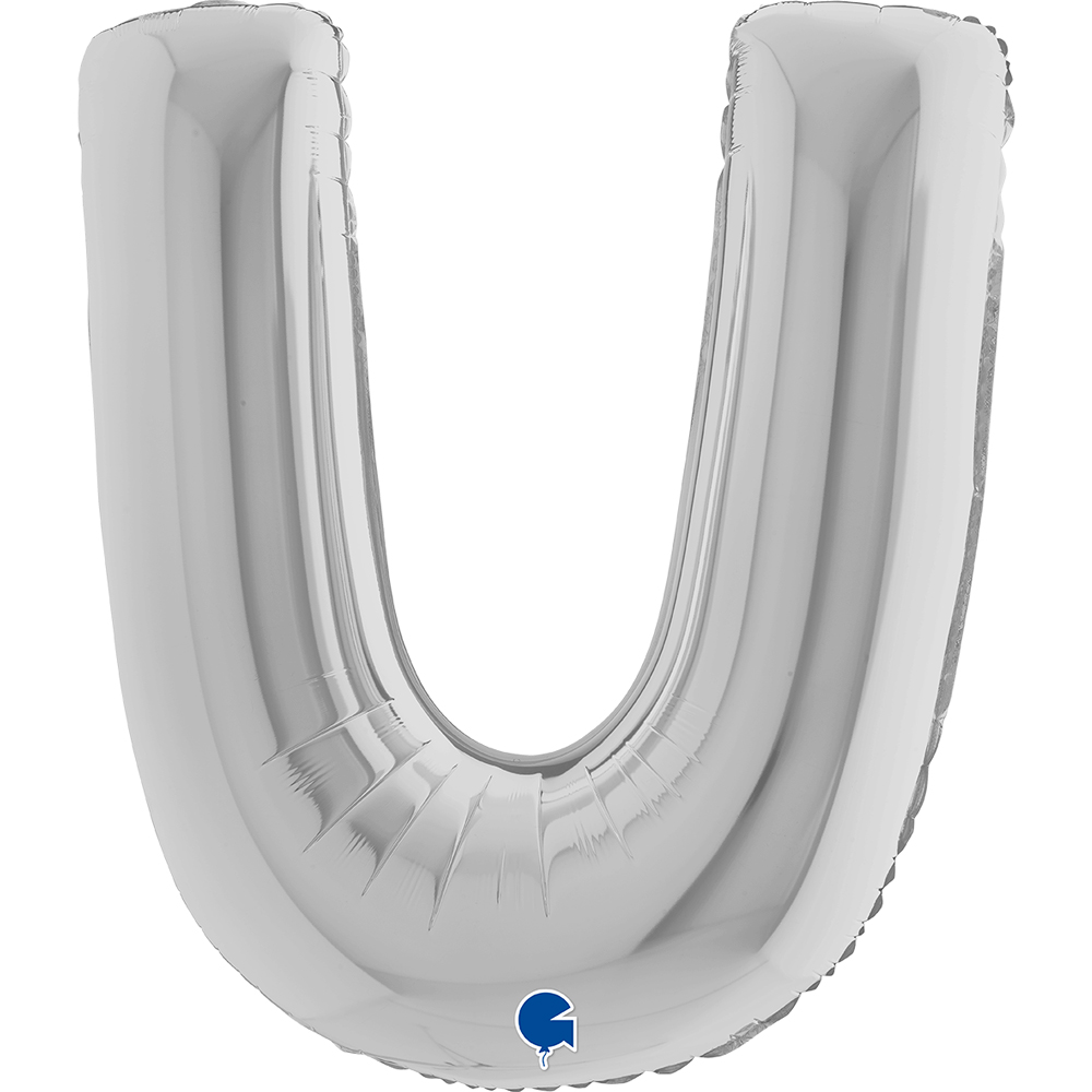 Letter U - Silver - 40 inch - Grabo