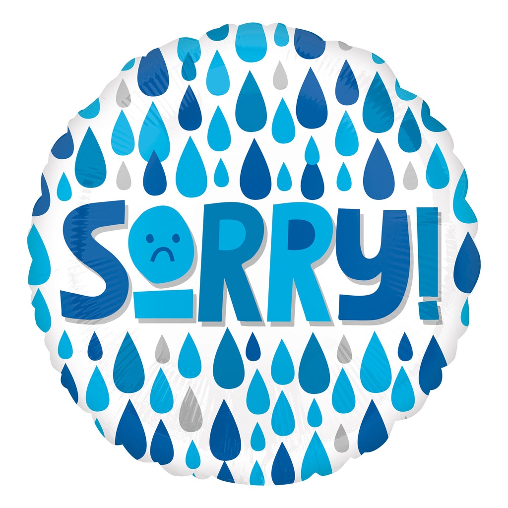 Sorry Raindrops - 18 inch - Anagram