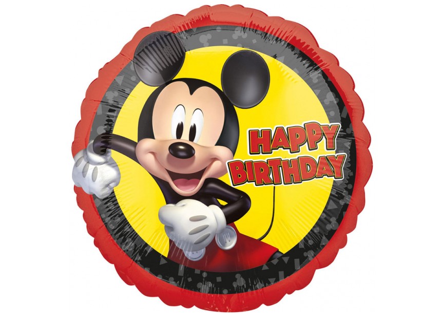 [41892] Happy Birthday Mickey Mouse - 17 inch - Anagram