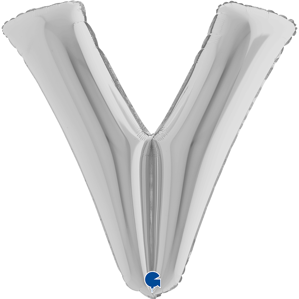 Letter V - Silver - 40 inch - Grabo