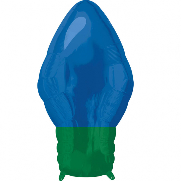 Blue Christmas Light Bulb - 22 inch - Anagram