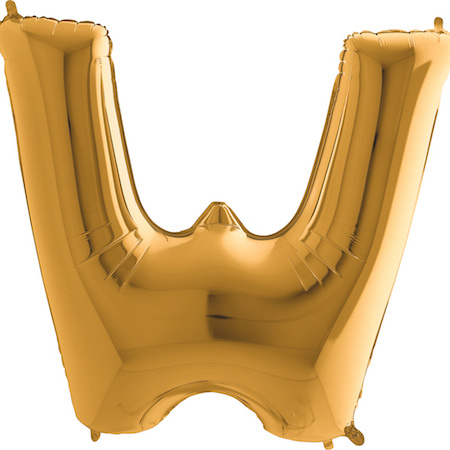 Letter W - Gold - 40 inch - Grabo