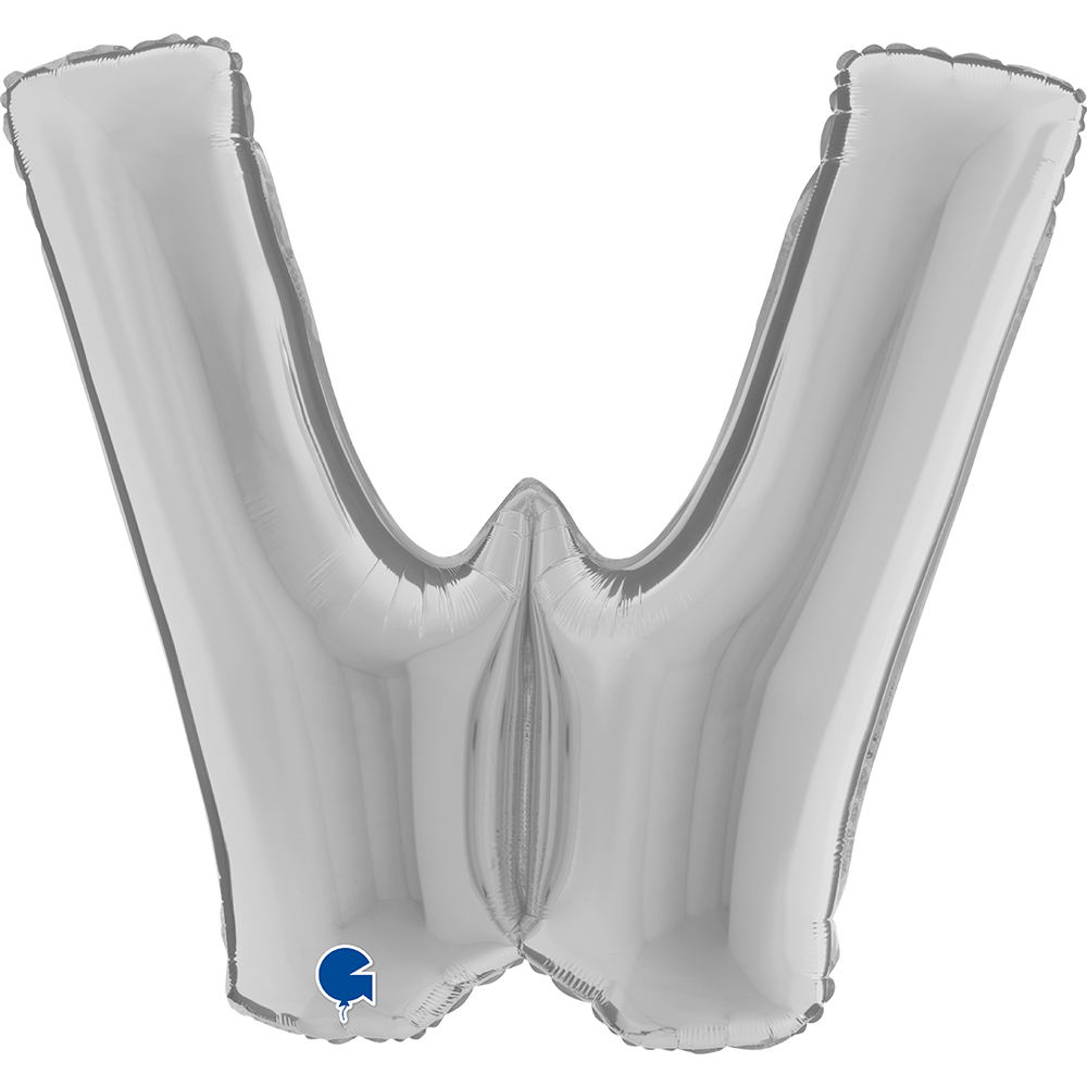 Letter W - Silver - 40 inch - Grabo