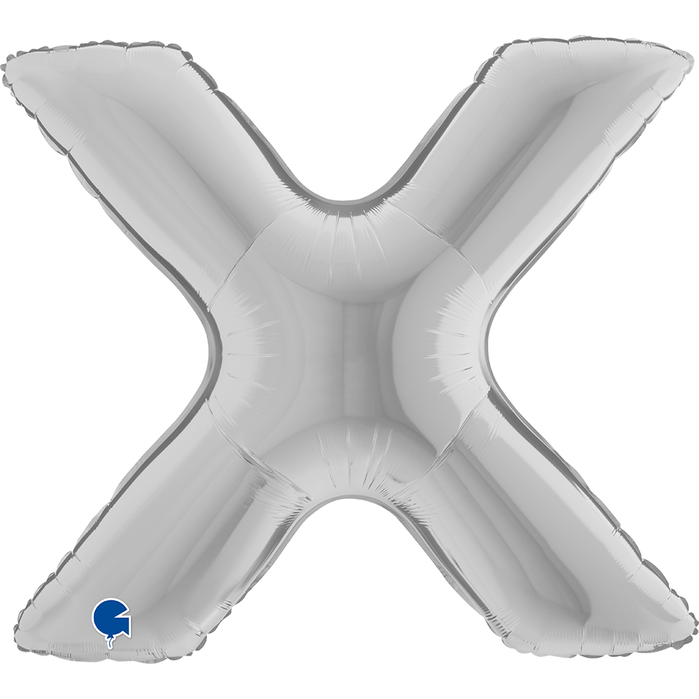 Letter X - Silver - 40 inch - Grabo