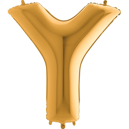 Letter Y - Gold - 40 inch - Grabo