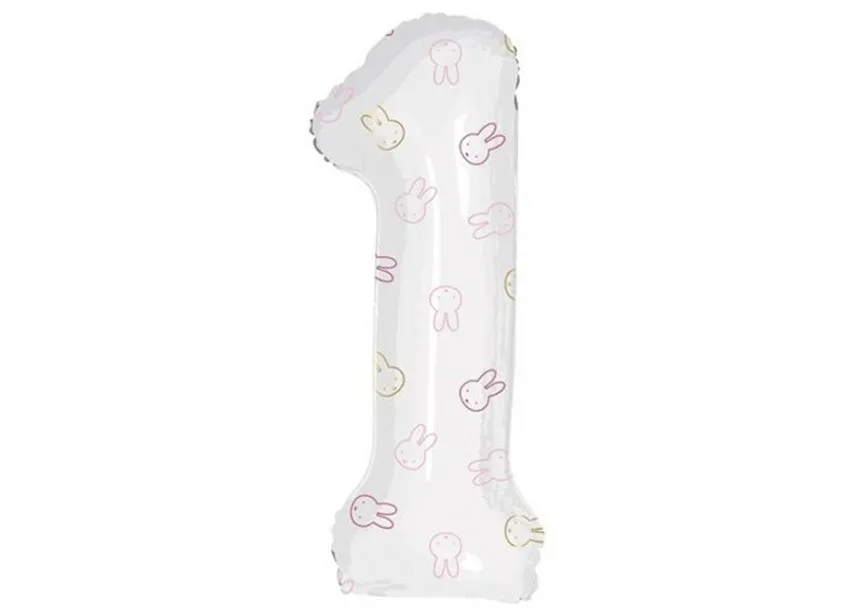 [443101] Number 1 Shape - Miffy - Pink - 42 inch