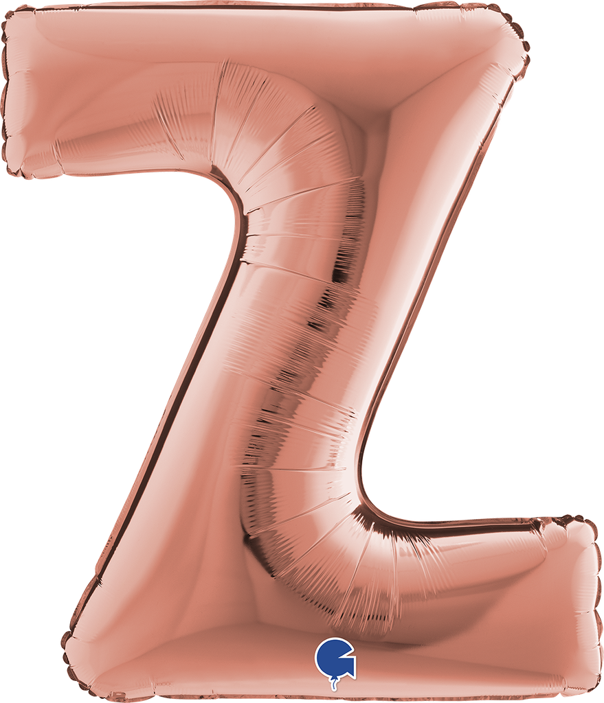 [4523RG-P] Letter Z - Rose Gold - 40 inch - Grabo