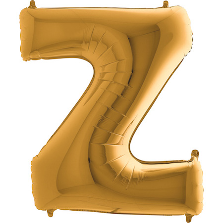 Letter Z - Gold - 40 inch - Grabo