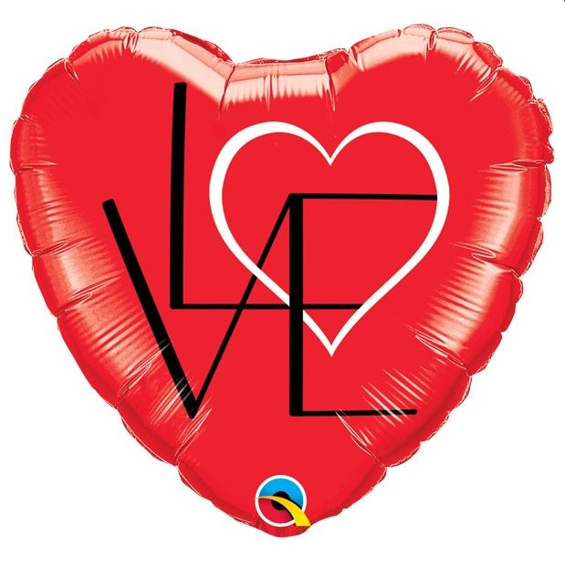 Love Letters Heart - 18 inch - Qualatex