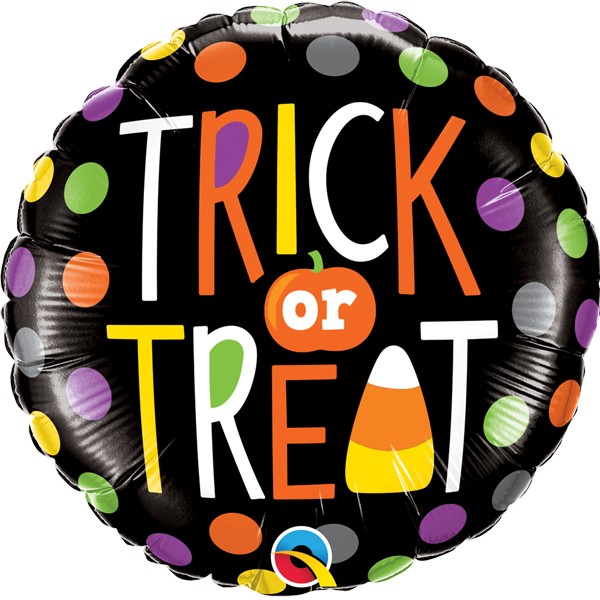 [52008] Trick Or Treat Dots - 18 inch - Qualatex