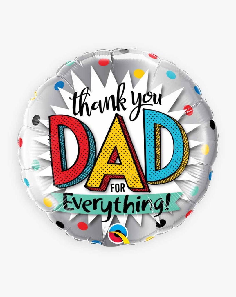 [55818] Thank You Dad - 18 inch  - Qualatex