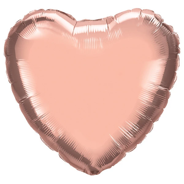 [570511] Heart Foil - Rose Gold - 32 inch - Qualatex - 2 Pcs