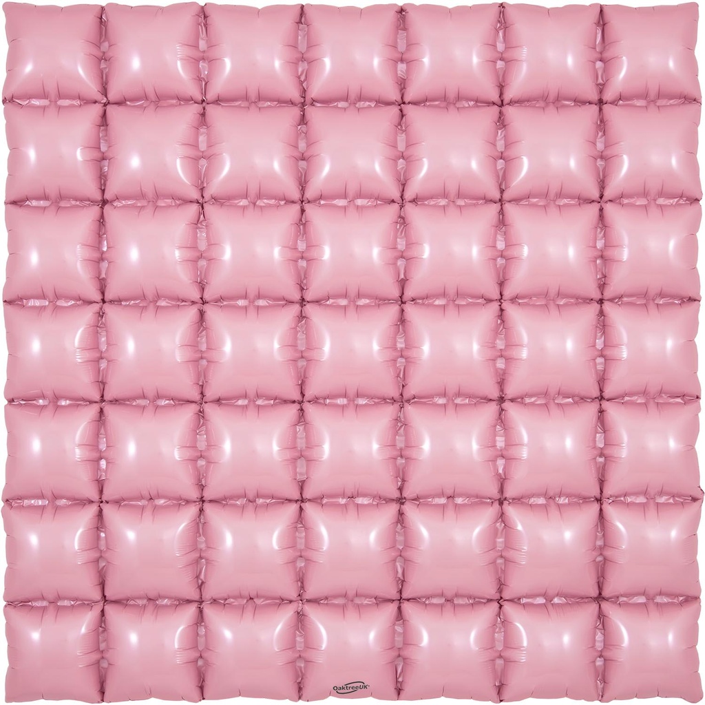 Balloon Waffle - Matte Pink - 7 x 7 - 36 inch