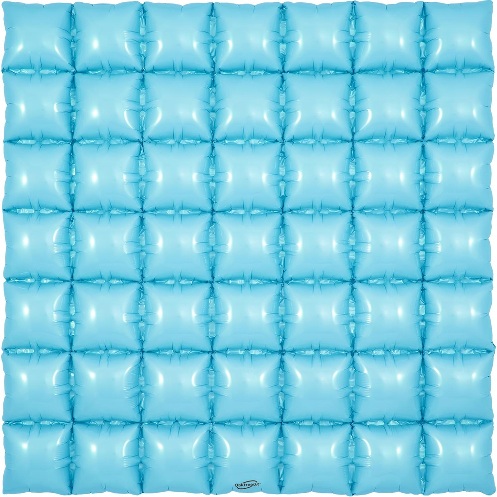 Balloon Waffle - Matte Blue - 7 x 7 - 36 inch