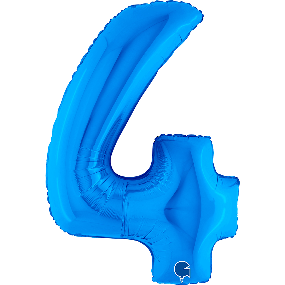 [004B-P] Number 4 - Blue - 40 inch - Grabo