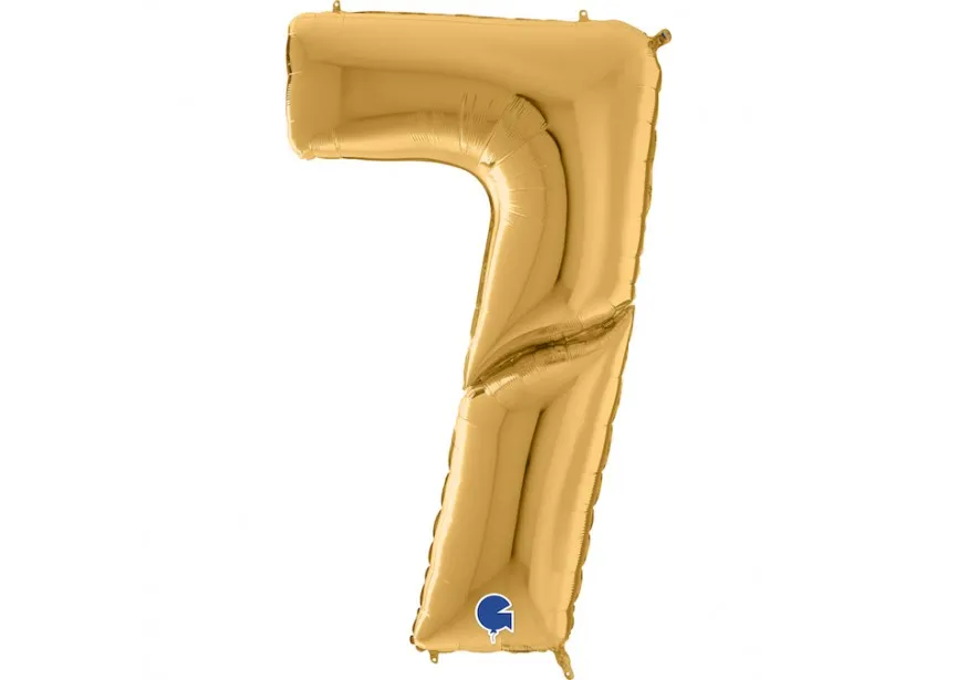 [640207G-P] Number 7 - Gold - 64 inch - Grabo