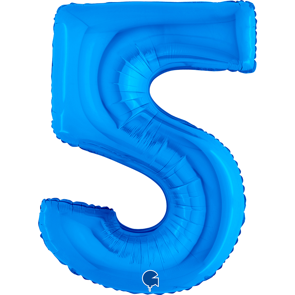 Number 5 - Blue - 40 inch - Grabo