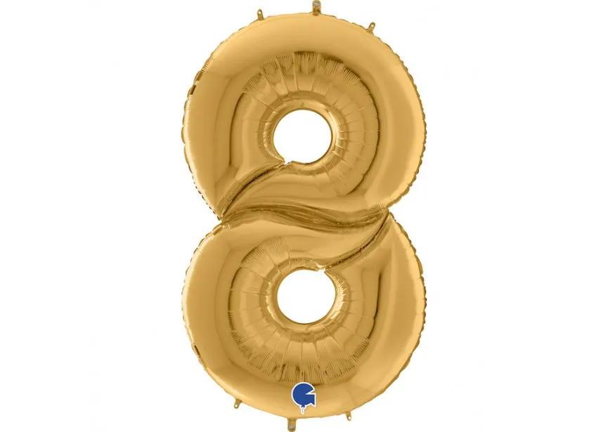 [640208G-P] Number 8 - Gold - 64 inch - Grabo