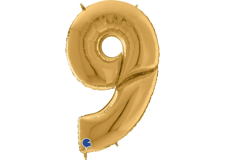 Number 9 - Gold - 64 inch - Grabo