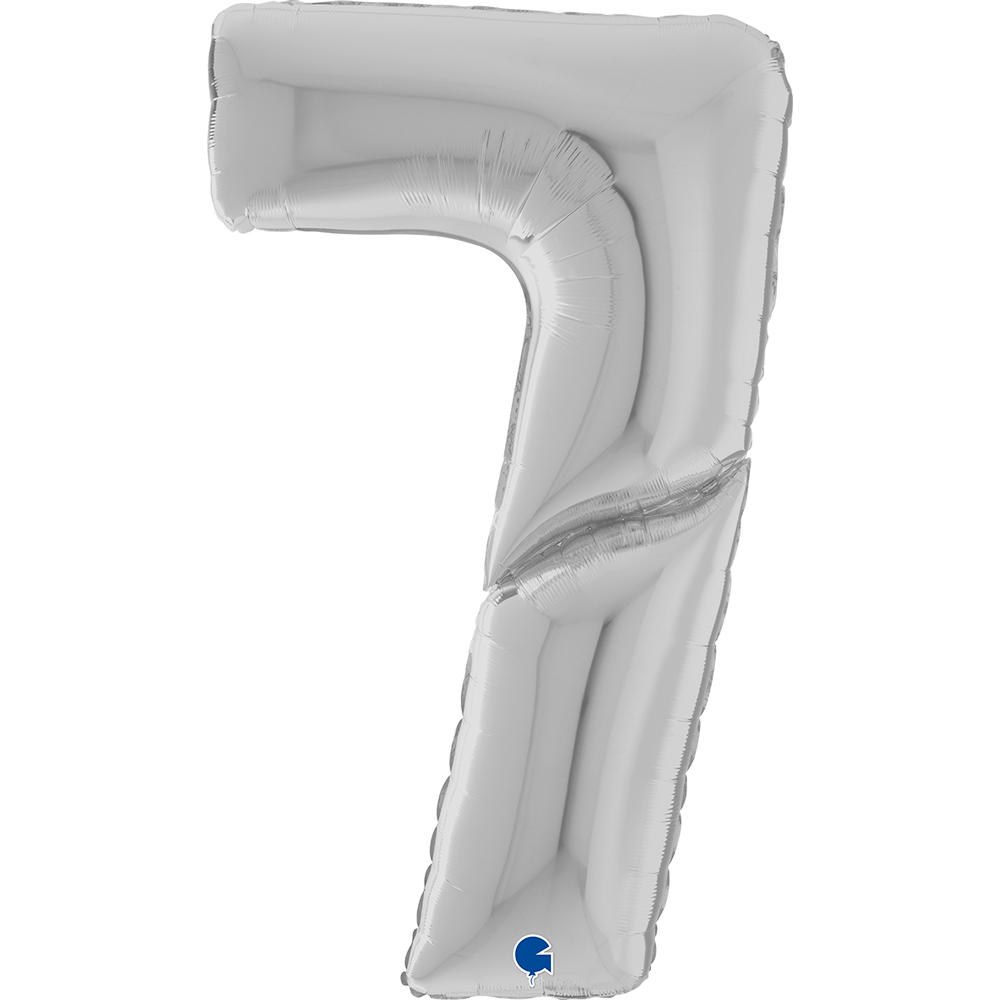 Number 7 - Silver - 64 inch - Grabo