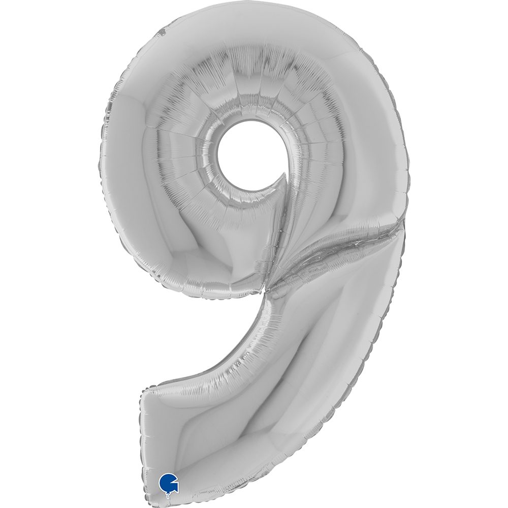 Number 9 - Silver - 64 inch - Grabo