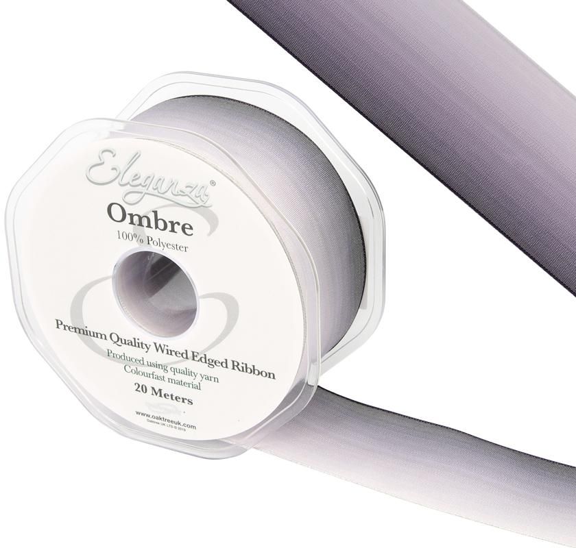 Ombre Ribbon - Black - 38mm x 20m