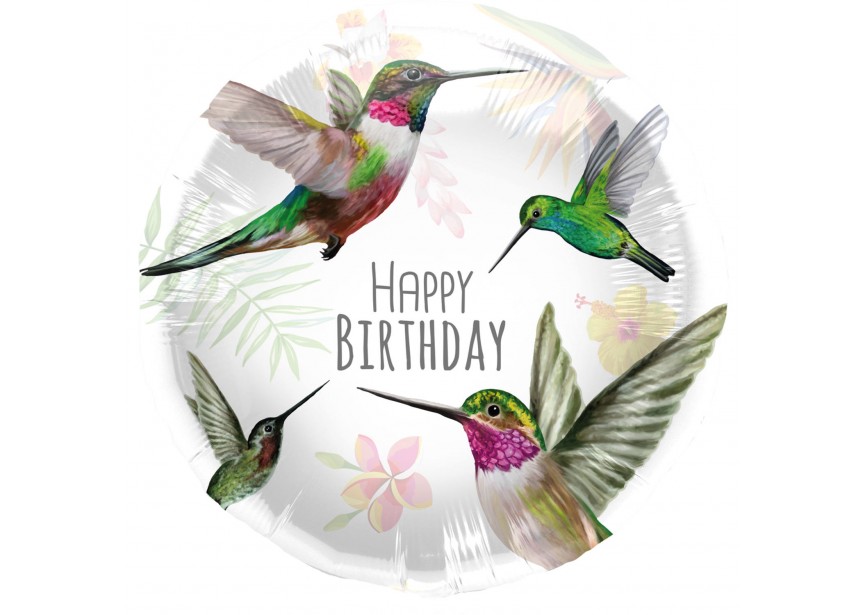 Happy Birthday Hummingbird - 18 inch