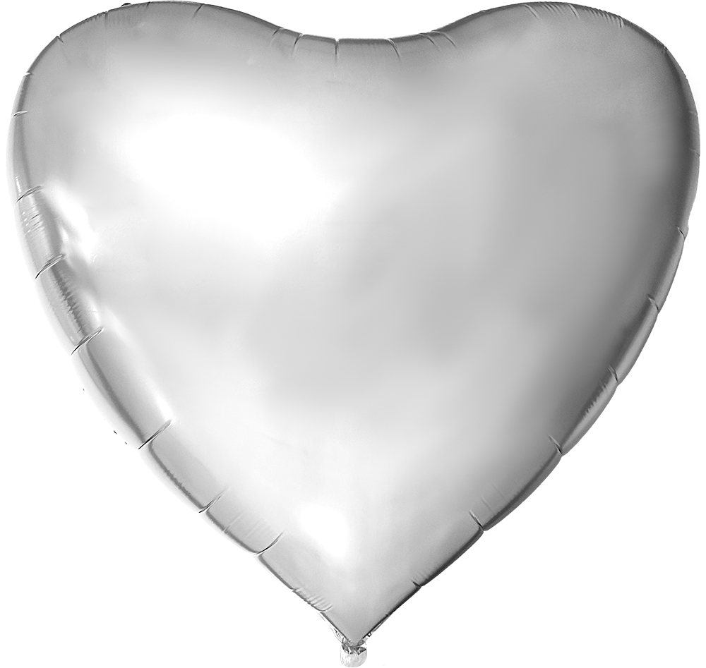 [68005] Heart Silver - 68 inch