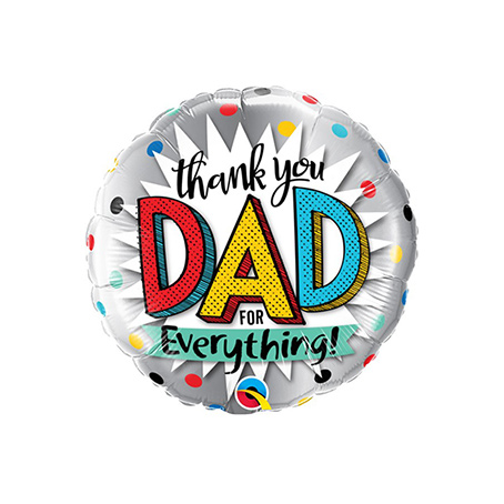 [73651] Thank You Dad - 9 inch - Qualatex