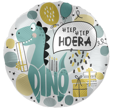 Hiep Hiep Hoera - Dino - 18 inch - 2 St.