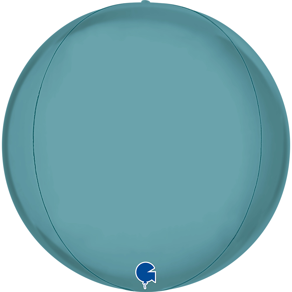 [741P02TS-P] Platinum Tenerife Sea - Globe - 15 inch - Grabo