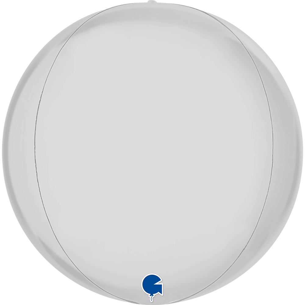 [741S01WH-P] Satin White - Globe - 15 inch - Grabo