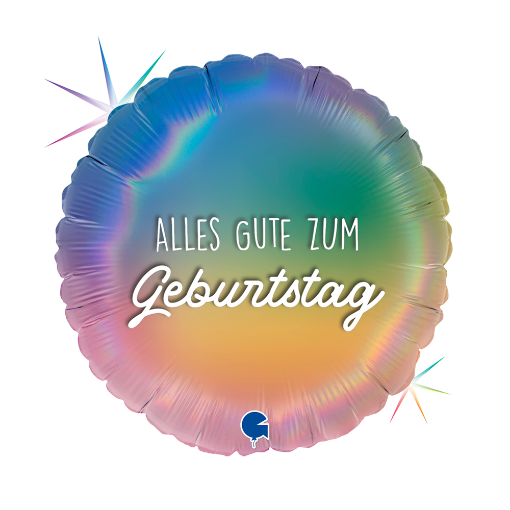 [78112] Alles Gute zum Geburtstag - Colorful Rainbow - 18 inch - Grabo