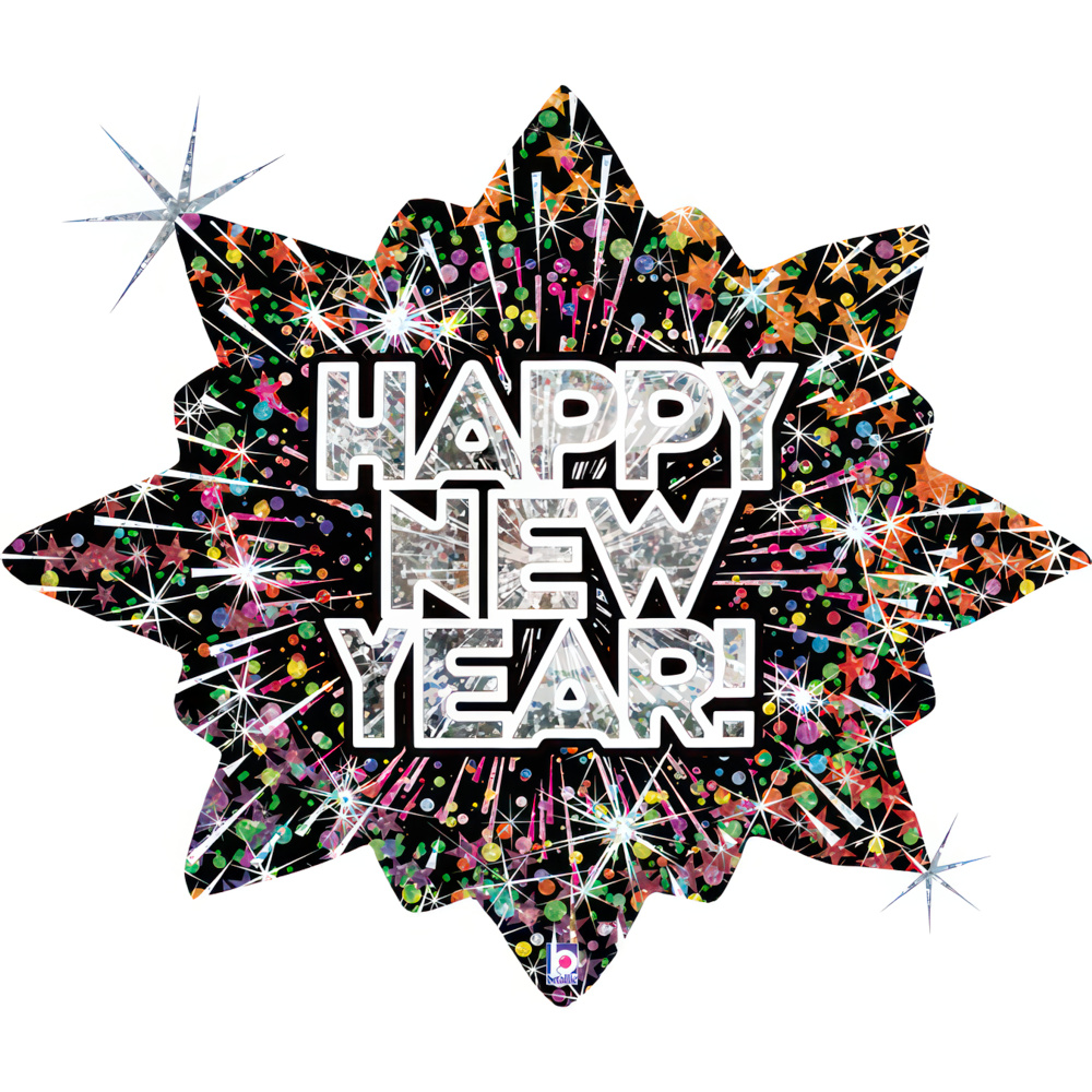 Happy New Year - Bursting - 29 inch - Betallic