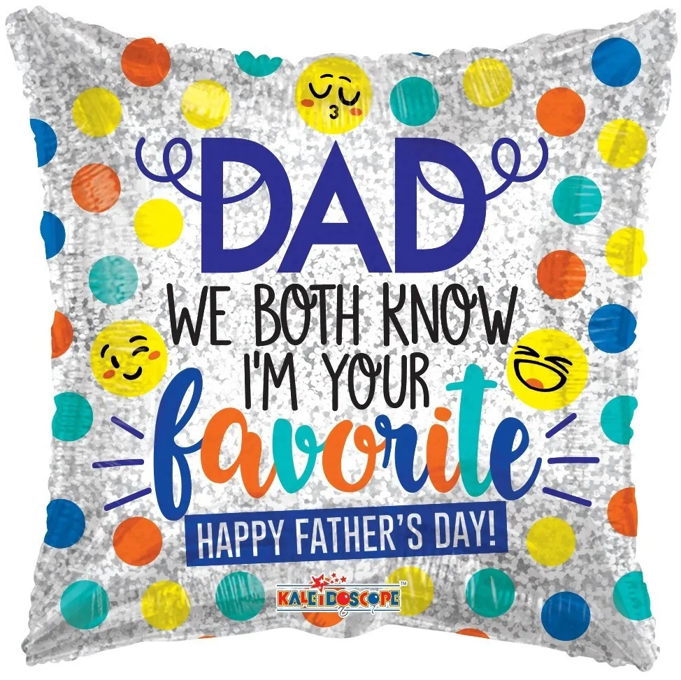 [86124] Happy Fathersday - Favorite - 18 inch - Kaleidoscope