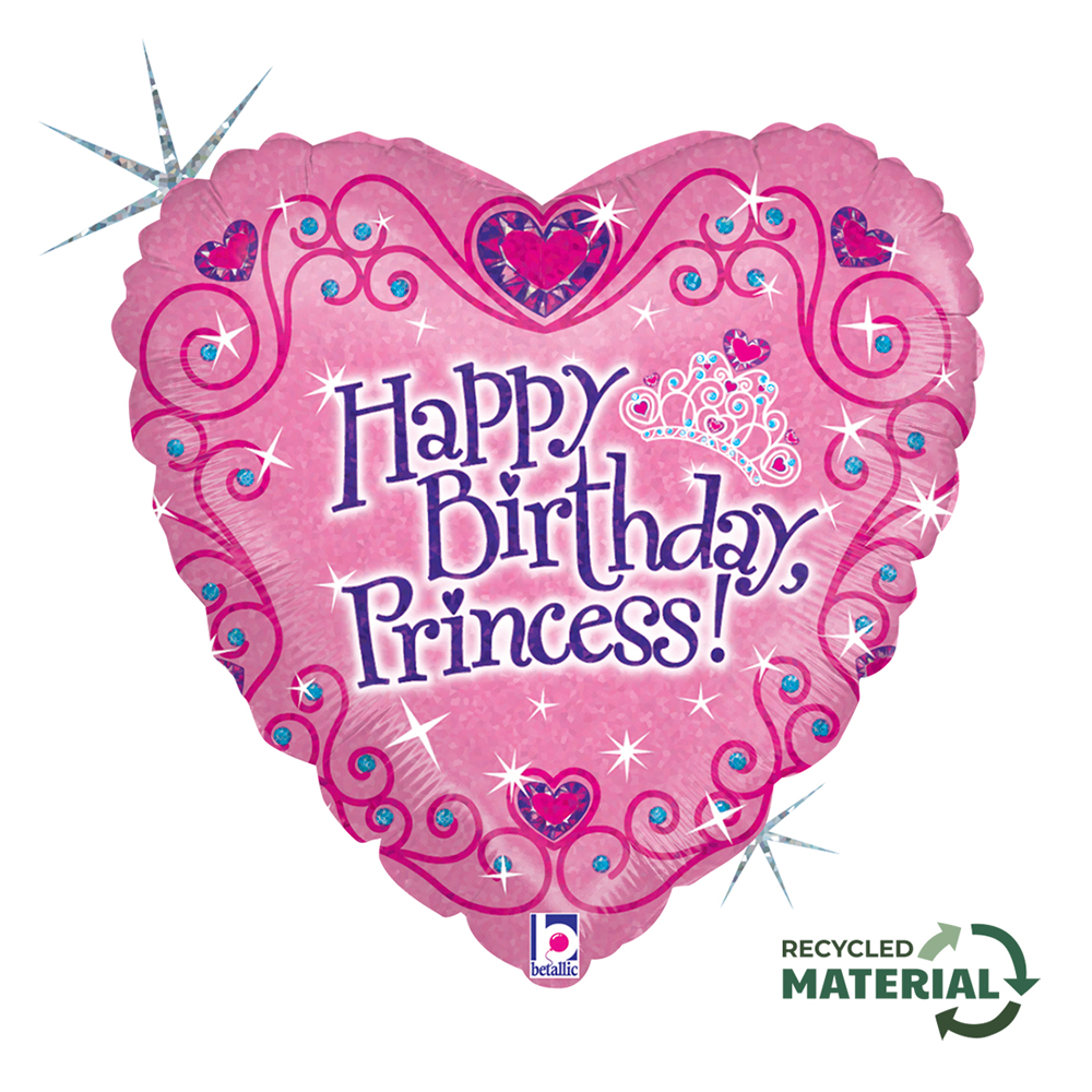 [86589H-P] Princess Birthday - 18 inch - Betallic