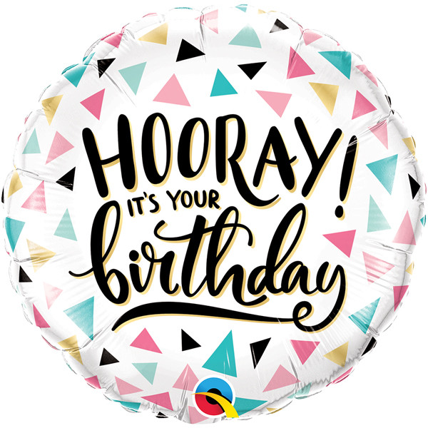 Hooray It's Your Birthday - 18 inch - Qualatex