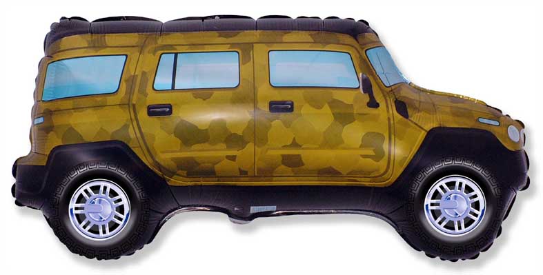 [901673M] Military Car - 33 inch - Flex