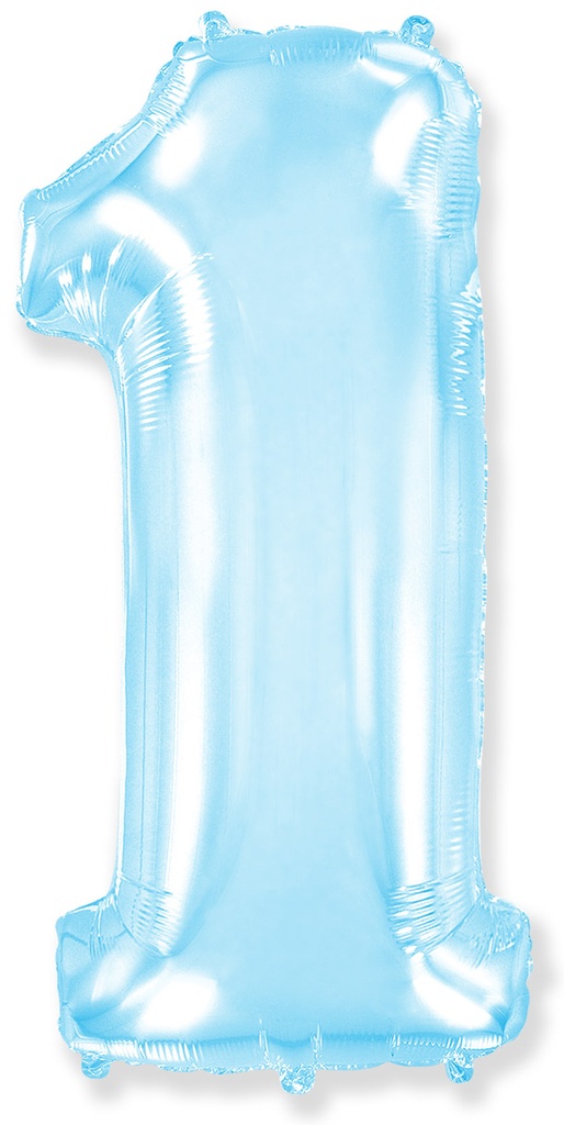 [901761] Number 1 - Pastel Blue - 40 inch - Flex
