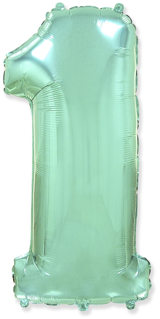 [901761M] Number 1 - Pastel Mint - 40 inch - Flex