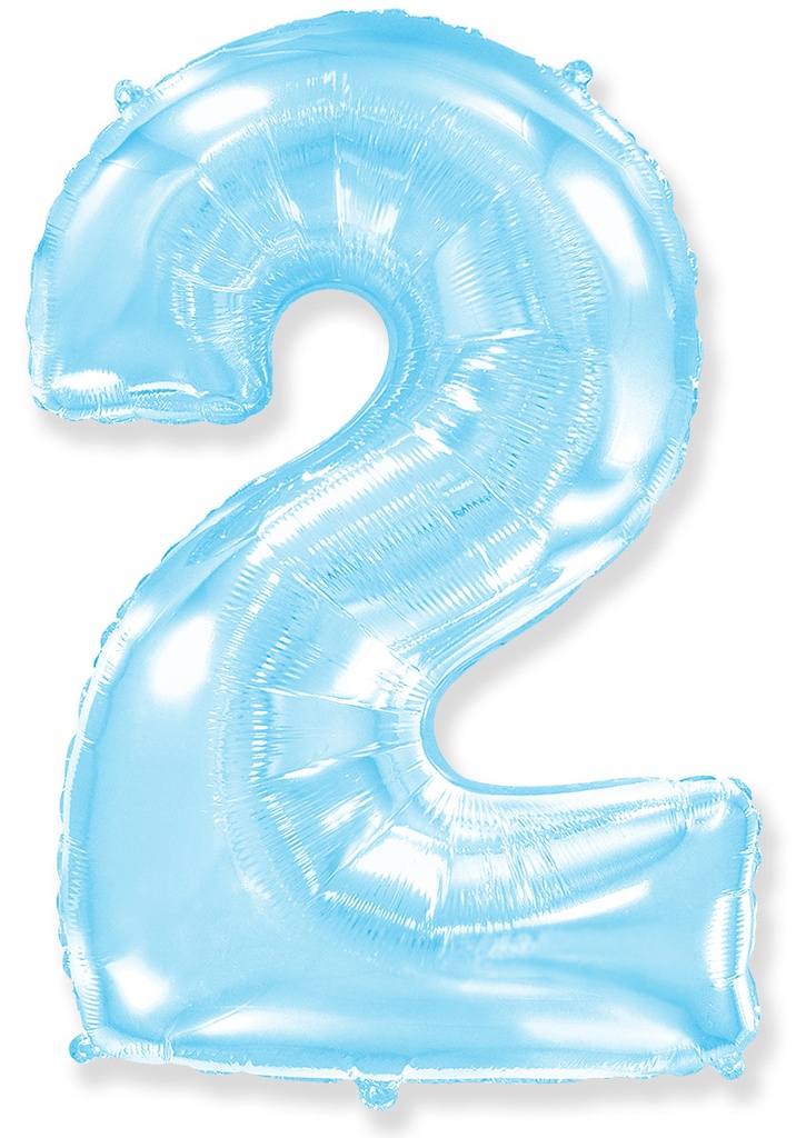 [901762] Number 2 - Pastel Blue - 40 inch - Flex