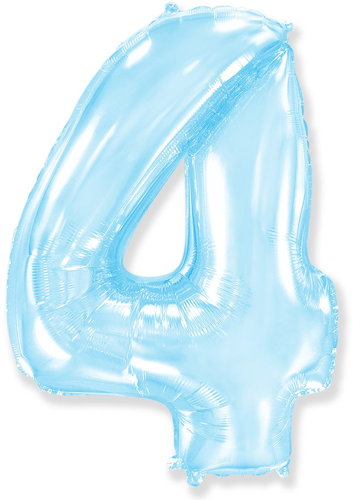 [901764] Number 4 - Pastel Blue - 40 inch - Flex