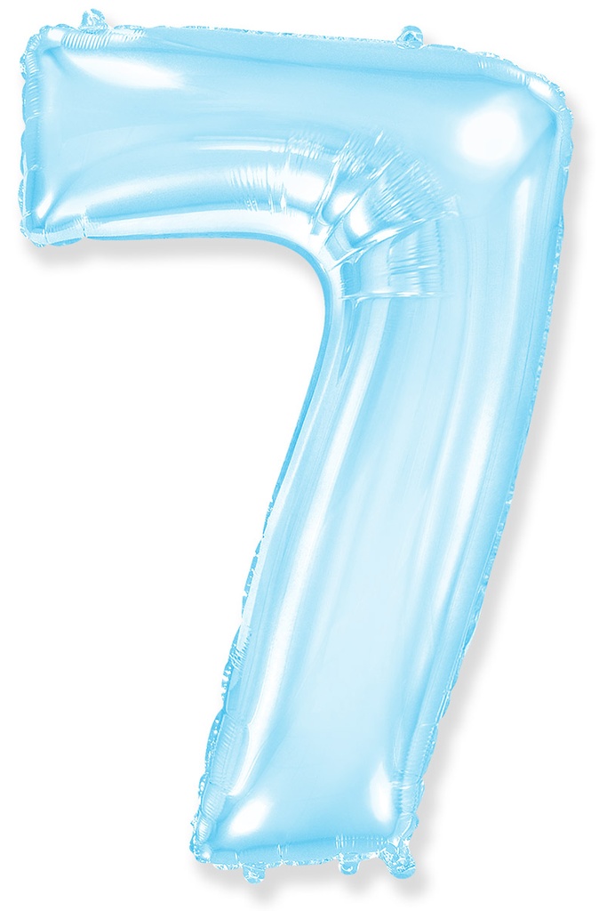 [901767] Number 7 - Pastel Blue - 40 inch - Flex