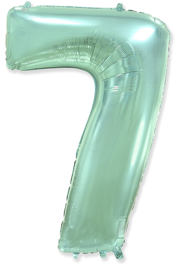 [901767M] Number 7 - Pastel Mint - 40 inch - Flex