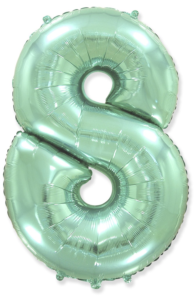 Number 8 - Pastel Mint - 40 inch - Flex