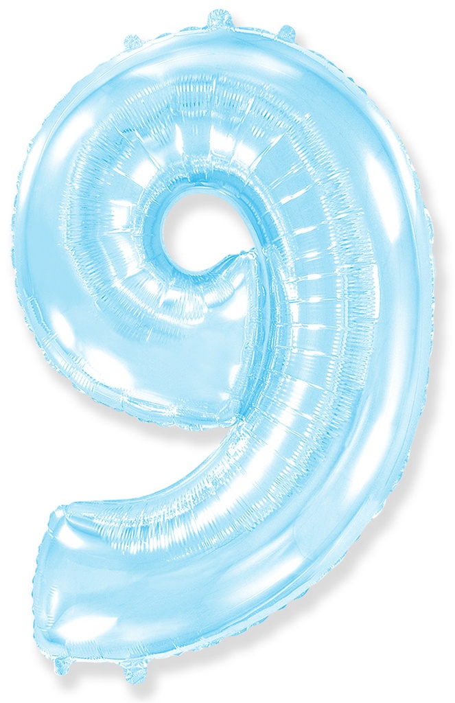[901769] Number 9 - Pastel Blue - 40 inch - Flex