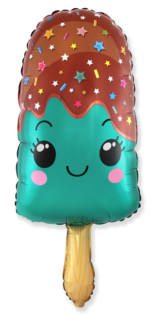 [901802] Ice Lolly Sparkles Blue - 33 inch - Flex