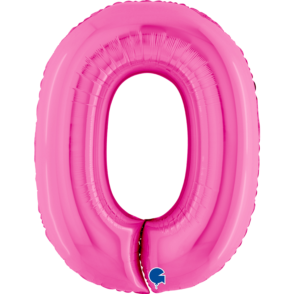 Number 0 - Fuchsia - 40 inch - Grabo